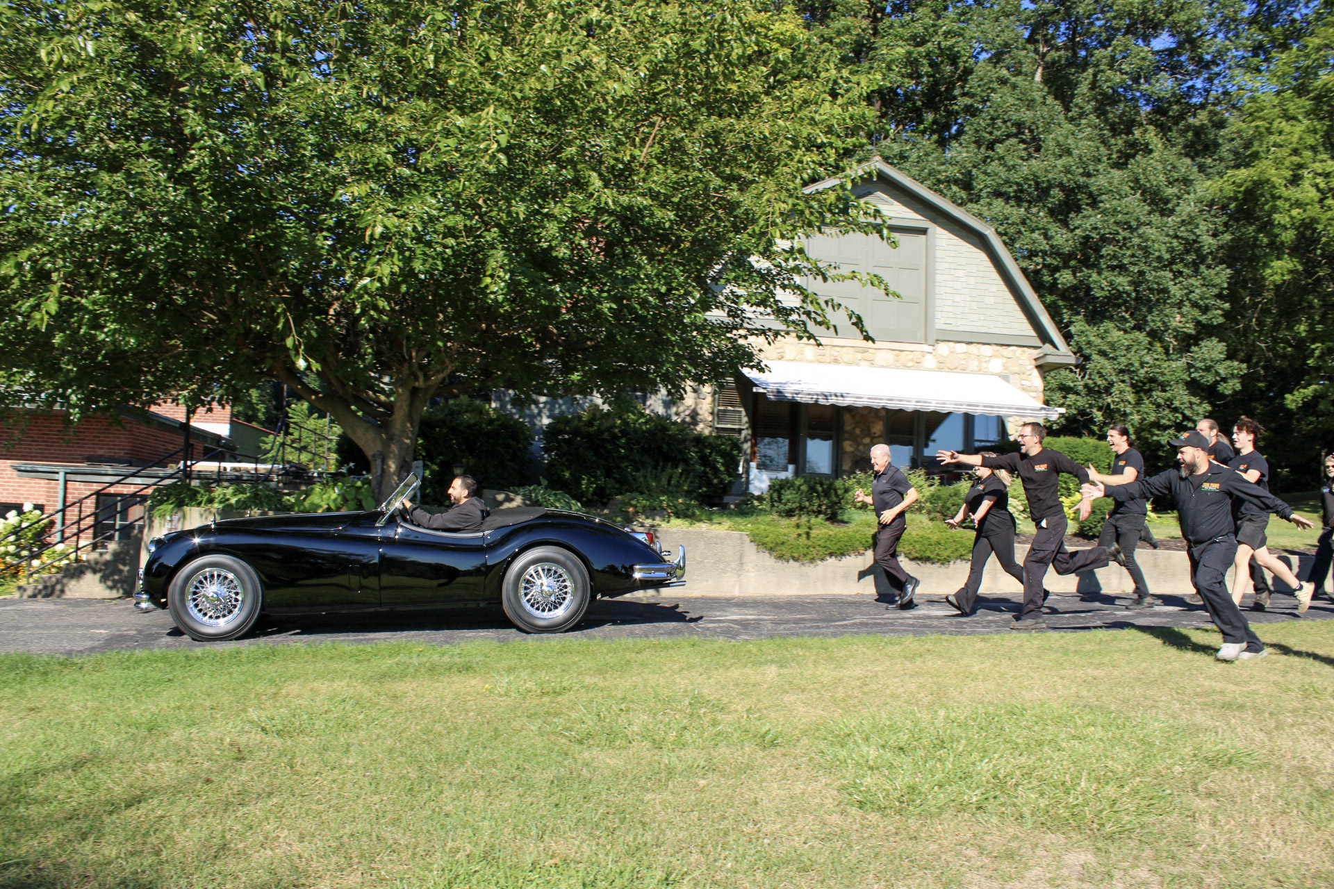 The Jack Frost Auto Team really doesn't want to see the 1957 Jaguar go!