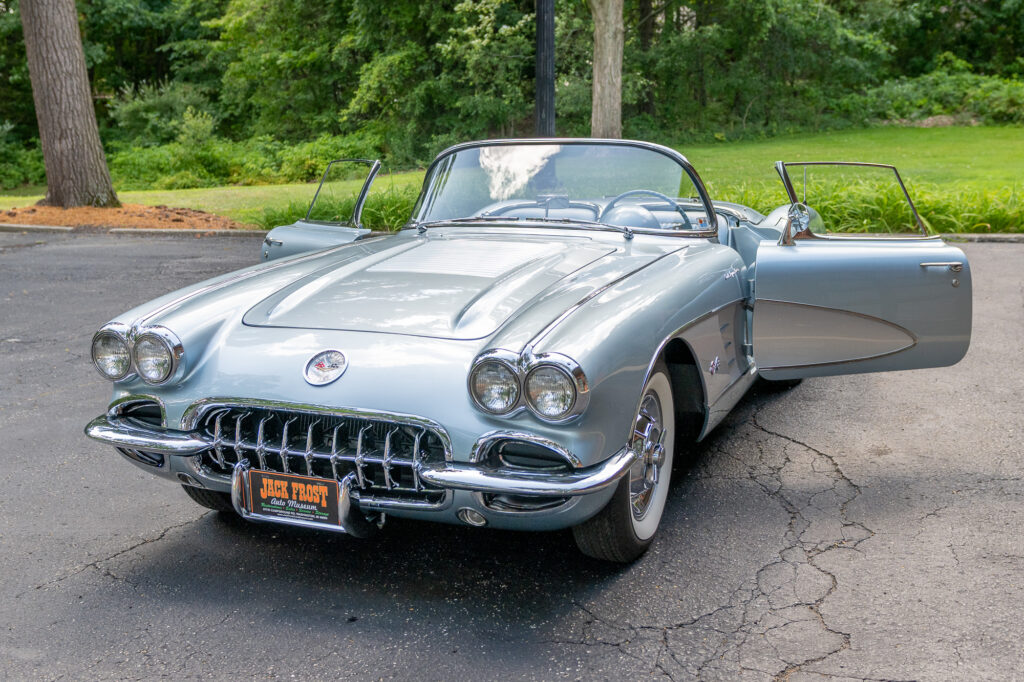 1958 Blue Corvette Convertible